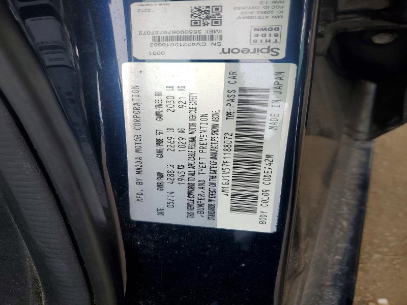 55749576 :رقم المزاد ، JM1GJ1V57F1188072 vin ، 2015 Mazda 6 مزاد بيع
