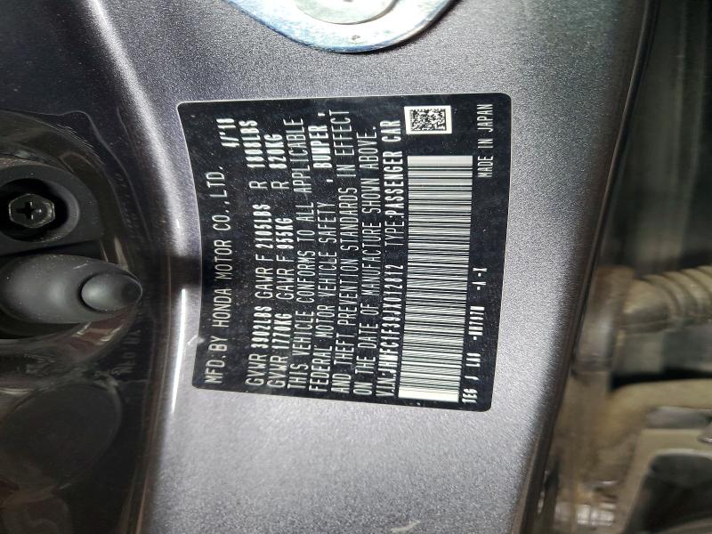 Aukcja sprzedaży 2018 Honda Civic, vin: JHMFC1F39JX012812, numer aukcji: 54497446