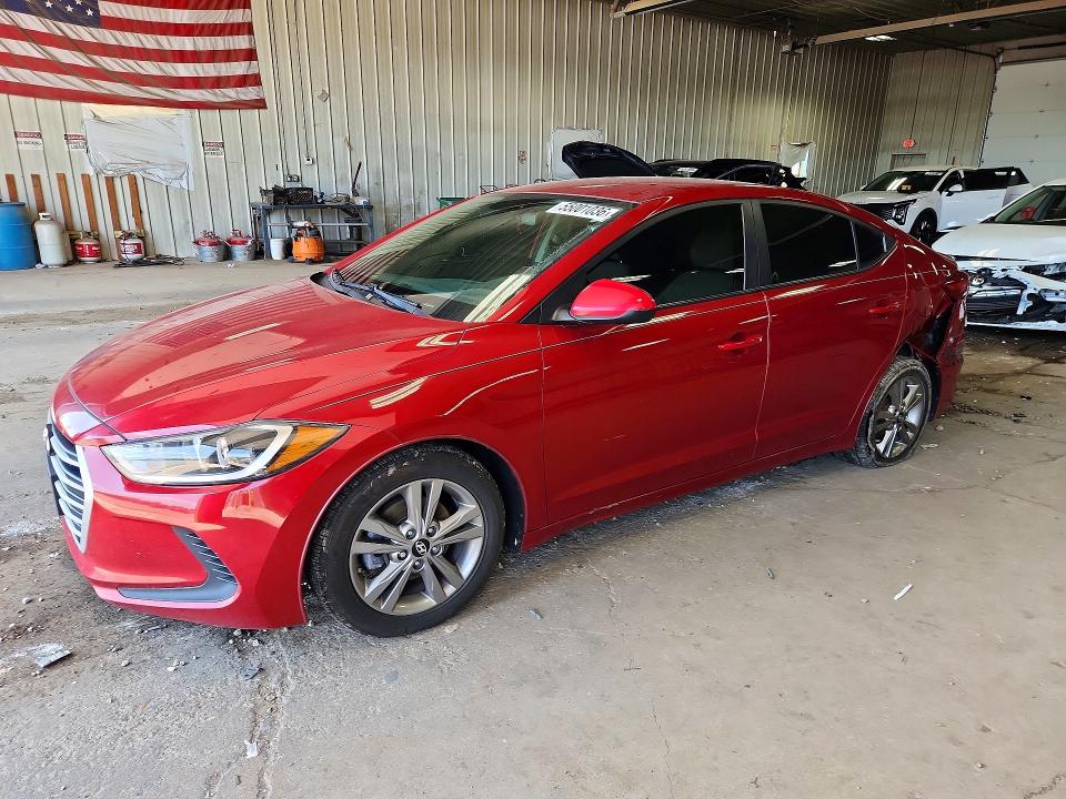2017 Hyundai Elantra მანქანა იყიდება აუქციონზე, vin: KMHD84LF6HU208725, აუქციონის ნომერი: 55001036