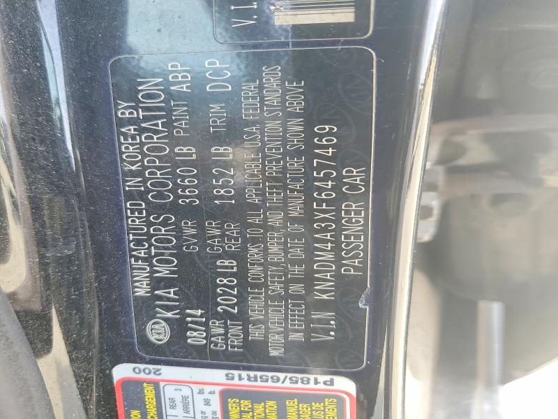 Продаж на аукціоні авто 2015 Kia Rio, vin: KNADM4A3XF6457469, номер лоту: 55215826
