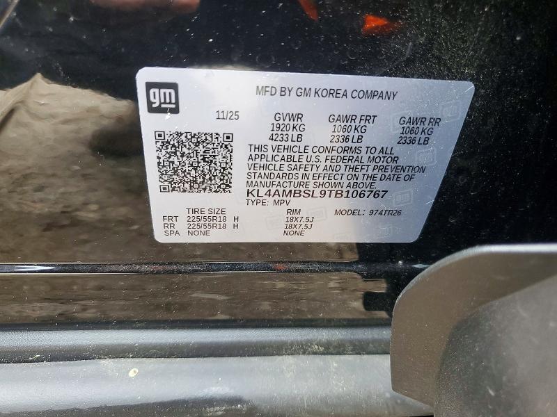 Aukcja sprzedaży 2026 Buick Encore Gx, vin: KL4AMBSL9TB106767, numer aukcji: 55072366