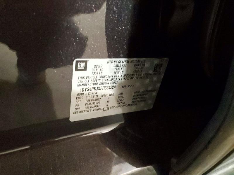 Aukcja sprzedaży 2015 Cadillac Escalade, vin: 1GYS4PKJXFR584224, numer aukcji: 54317876