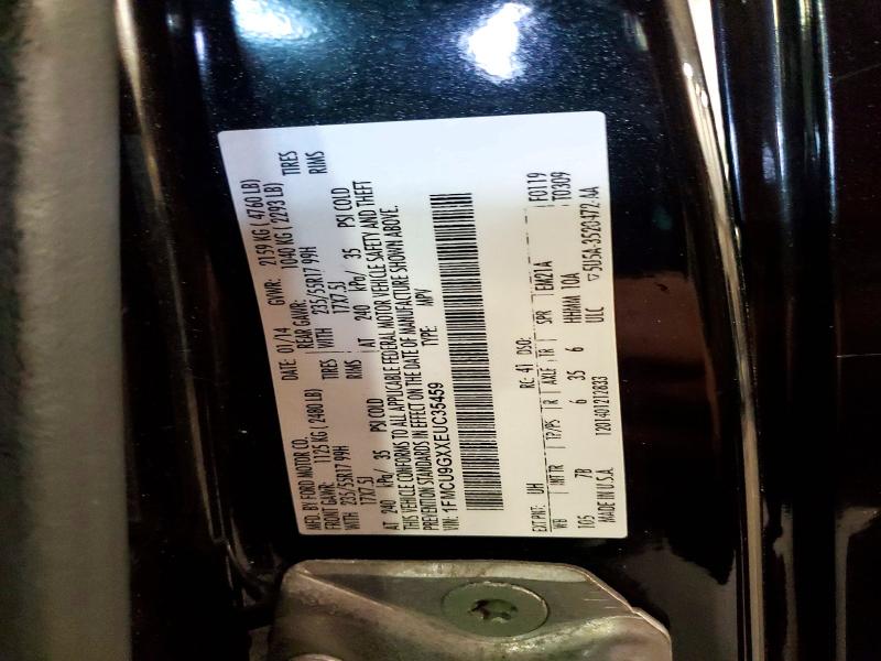53837756 :رقم المزاد ، 1FMCU9GXXEUC35459 vin ، 2014 Ford Escape مزاد بيع