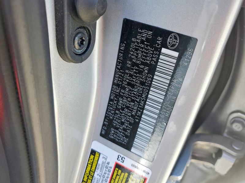 54664466 :رقم المزاد ، 4T1KZ1AK5MU051069 vin ، 2021 Toyota Camry مزاد بيع
