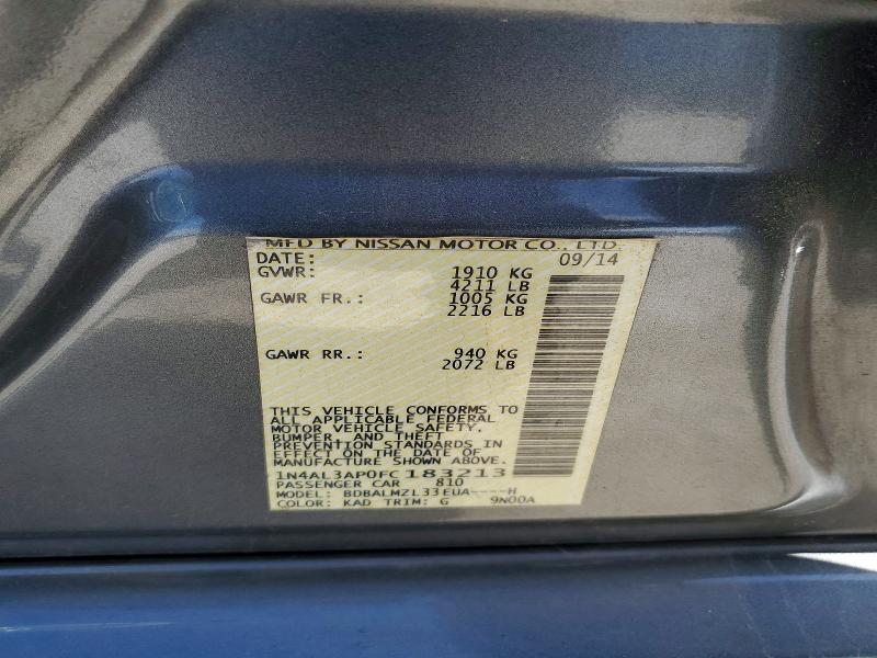 Продаж на аукціоні авто 2015 Nissan Altima, vin: 1N4AL3AP0FC183213, номер лоту: 52985896