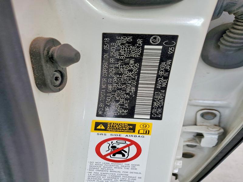 Aukcja sprzedaży 2018 Lexus Es, vin: JTHBW1GG1J2193926, numer aukcji: 52779376