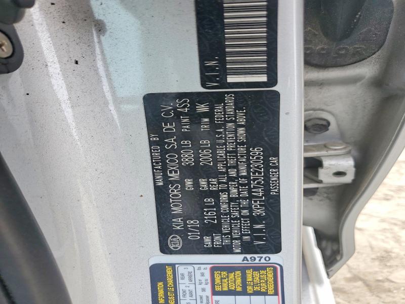 Aukcja sprzedaży 2018 Kia Forte, vin: 3KPFL4A75JE230596, numer aukcji: 53035796