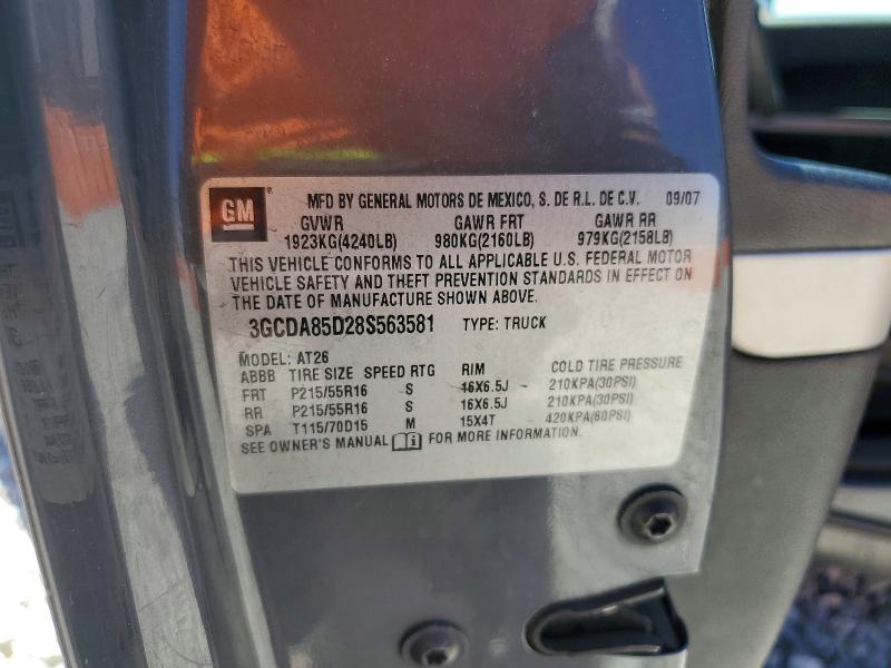 Aukcja sprzedaży 2008 Chevrolet Hhr, vin: 3GCDA85D28S563581, numer aukcji: 49031446
