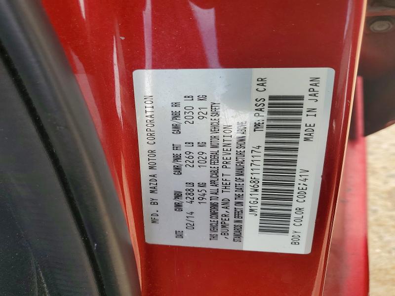 Продажа на аукционе авто 2015 Mazda 6, vin: JM1GJ1W68F1171174, номер лота: 52614816