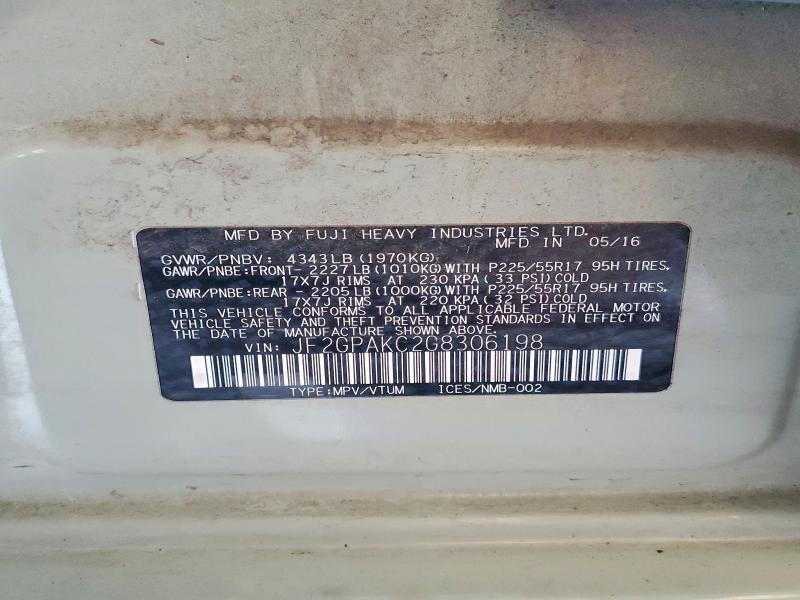 Продаж на аукціоні авто 2016 Subaru Crosstrek, vin: JF2GPAKC2G8306198, номер лоту: 51899276