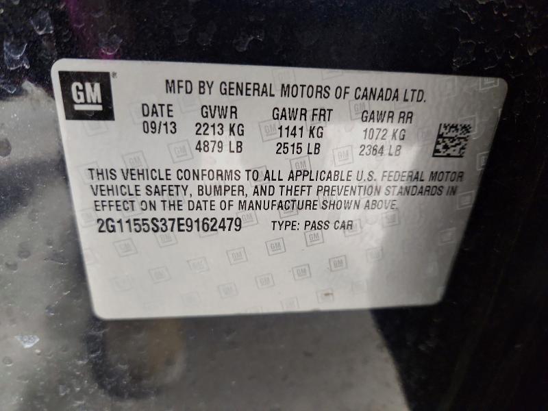 52068806 :رقم المزاد ، 2G1155S37E9162479 vin ، 2014 Chevrolet Impala مزاد بيع