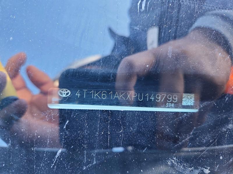 2023 Toyota Camry მანქანა იყიდება აუქციონზე, vin: 4T1K61AKXPU149799, აუქციონის ნომერი: 52249886