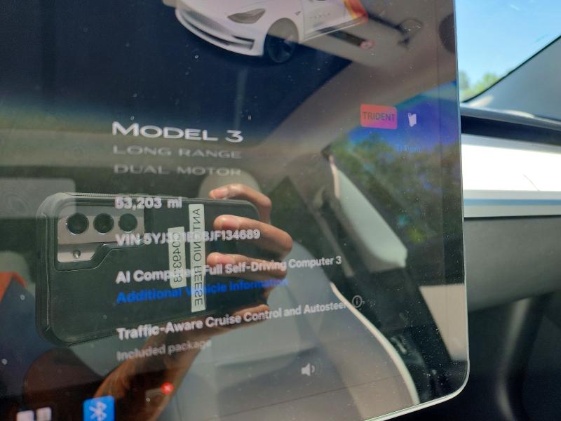 Aukcja sprzedaży 2018 Tesla Model 3, vin: 5YJ3E1EB8JF134689, numer aukcji: 53618786