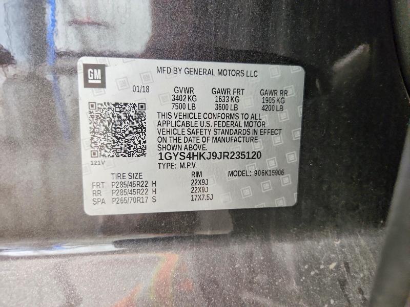 Продажа на аукционе авто 2018 Cadillac Escalade, vin: 1GYS4HKJ9JR235120, номер лота: 55042576
