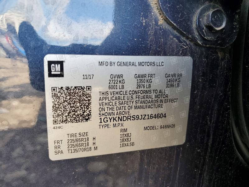 Продаж на аукціоні авто 2018 Cadillac Xt5, vin: 1GYKNDRS9JZ164604, номер лоту: 52818036