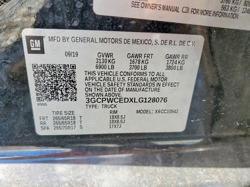 Aukcja sprzedaży 2020 Chevrolet Silverado, vin: 3GCPWCEDXLG128076, numer aukcji: 55517796