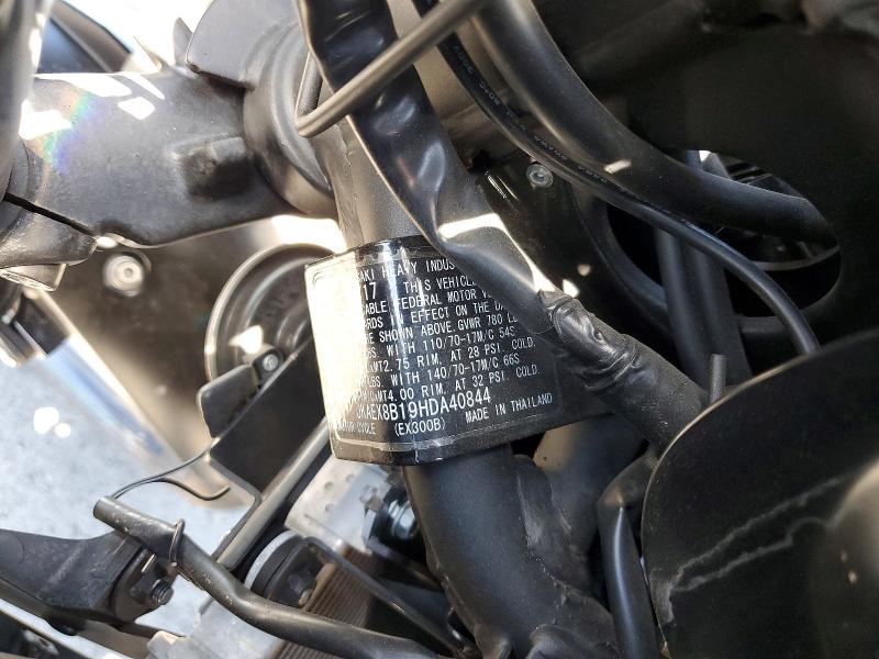 54174256 :رقم المزاد ، JKAEX8B19HDA40844 vin ، 2017 Kawasaki Ex300 مزاد بيع