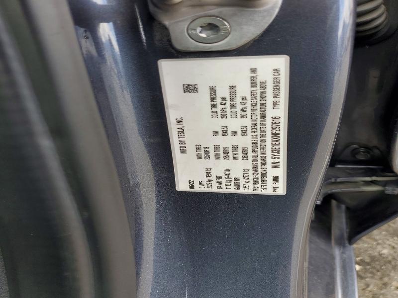 Aukcja sprzedaży 2022 Tesla Model 3, vin: 5YJ3E1EAXNF297616, numer aukcji: 52254186