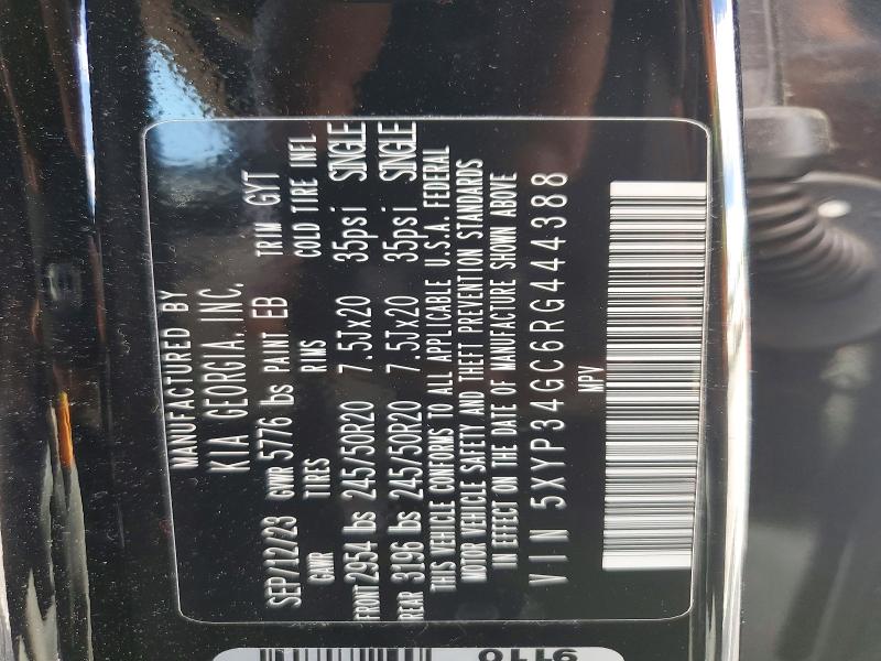 Продаж на аукціоні авто 2024 Kia Telluride, vin: 5XYP34GC6RG444388, номер лоту: 52651556