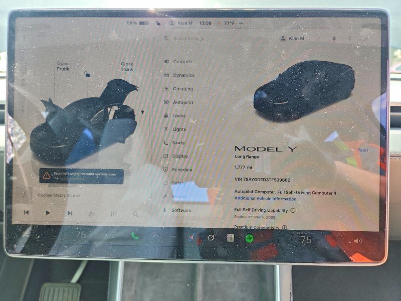 Продажа на аукционе авто 2026 Tesla Model Y, vin: 7SAYGDED3TF539660, номер лота: 50706816