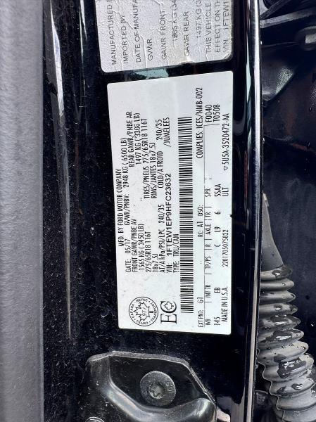 Продажа на аукционе авто 2017 Ford F150, vin: 1FTEW1EP9HFC23632, номер лота: 53983506