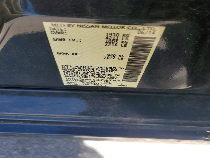 Aukcja sprzedaży 2015 Nissan Altima, vin: 1N4AL3AP6FC124764, numer aukcji: 52489736