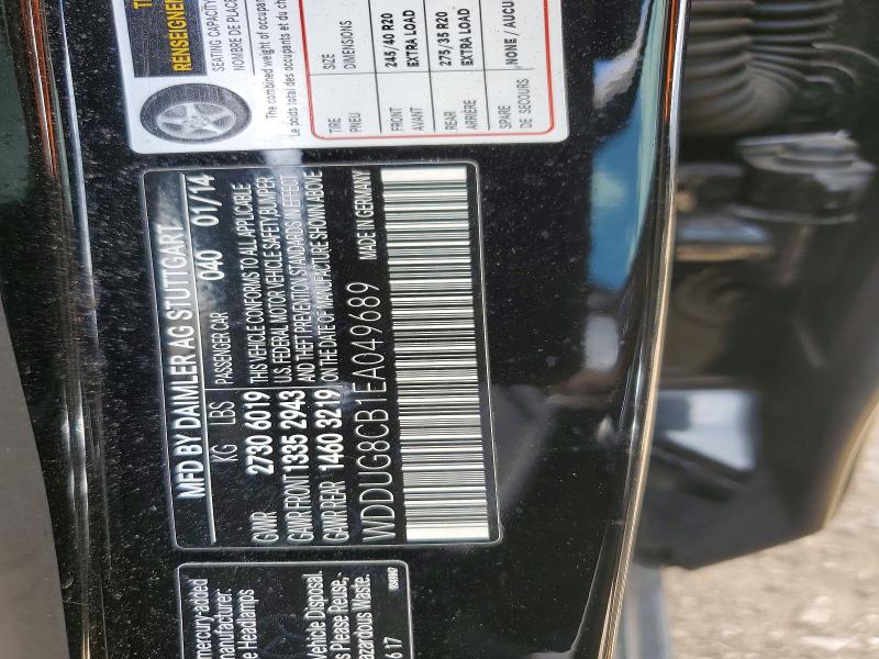 Продажа на аукционе авто 2014 Mercedes-benz S, vin: WDDUG8CB1EA049689, номер лота: 52838266