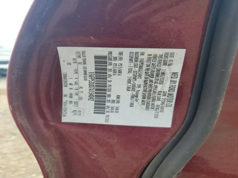 52437176 :رقم المزاد ، 1FAFP53U07A154042 vin ، 2007 Ford Taurus مزاد بيع