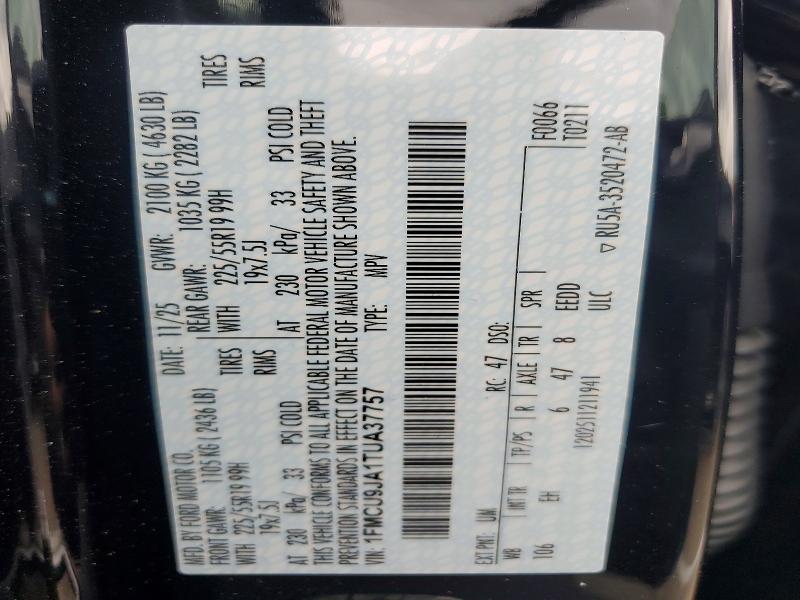 Продажа на аукционе авто 2026 Ford Escape, vin: 1FMCU9JA1TUA37757, номер лота: 53142276