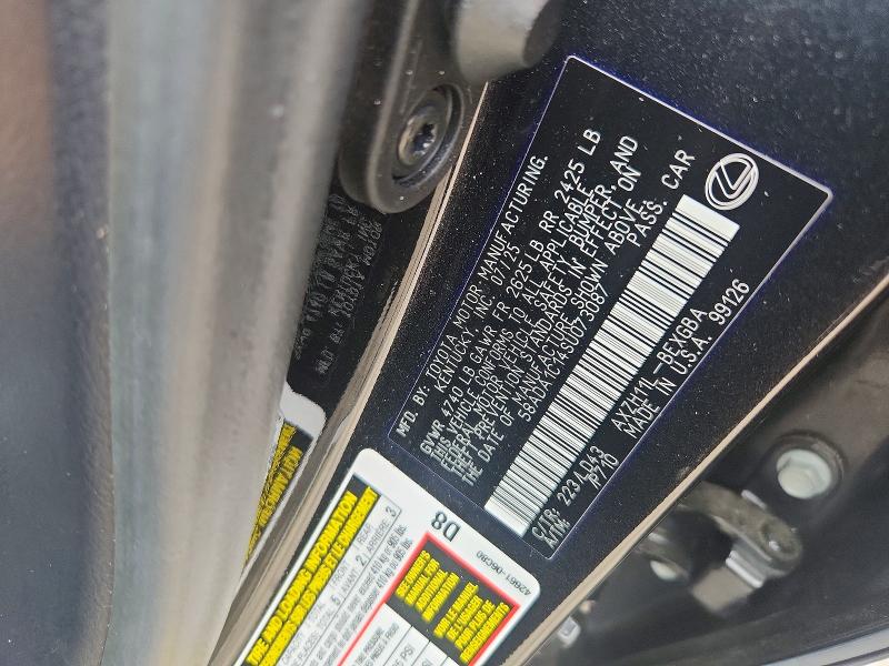 Продажа на аукционе авто 2025 Lexus Es 300h, vin: 58ADA1C14SU073087, номер лота: 55011366
