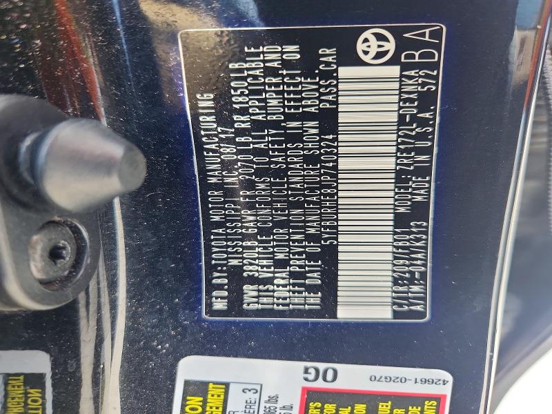 54351706 :رقم المزاد ، 5YFBURHE8JP740324 vin ، 2018 Toyota Corolla مزاد بيع