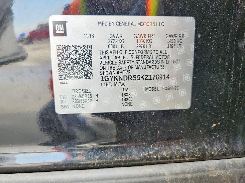 Aukcja sprzedaży 2019 Cadillac Xt5, vin: 1GYKNDRS5KZ176914, numer aukcji: 52600516