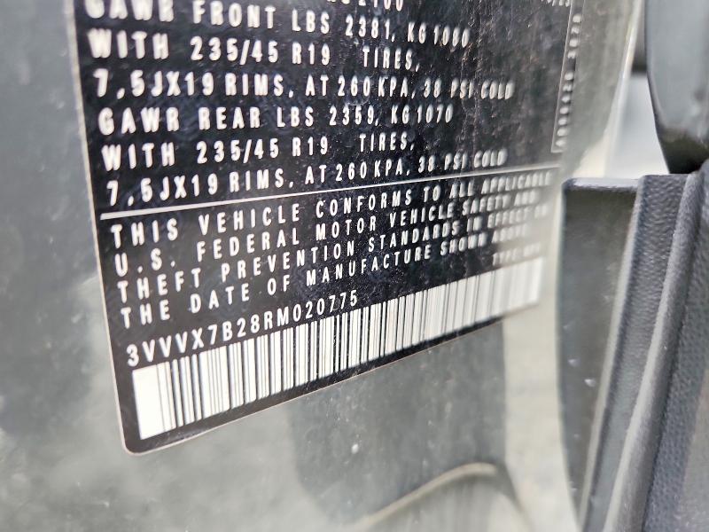 53219066 :رقم المزاد ، 3VVVX7B28RM020775 vin ، 2024 Volkswagen Taos مزاد بيع