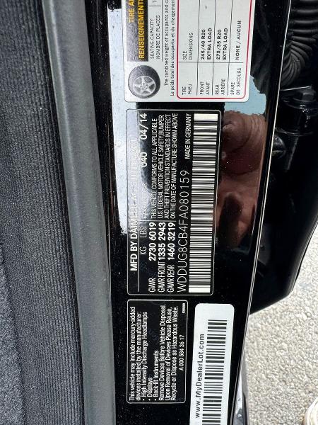 Продажа на аукционе авто 2015 Mercedes-benz S, vin: WDDUG8CB4FA080159, номер лота: 52714656