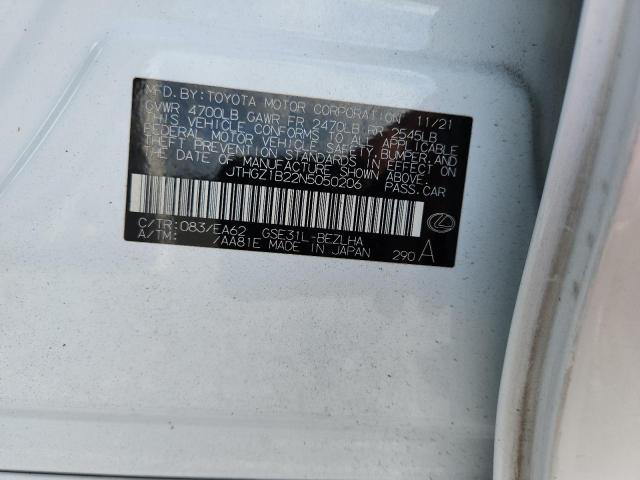 55026146 :رقم المزاد ، JTHGZ1B22N5050206 vin ، 2022 Lexus Is مزاد بيع