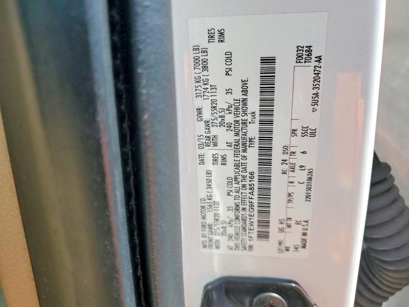 Продаж на аукціоні авто 2015 Ford F150, vin: 1FTEW1EG9FFA85166, номер лоту: 52549216