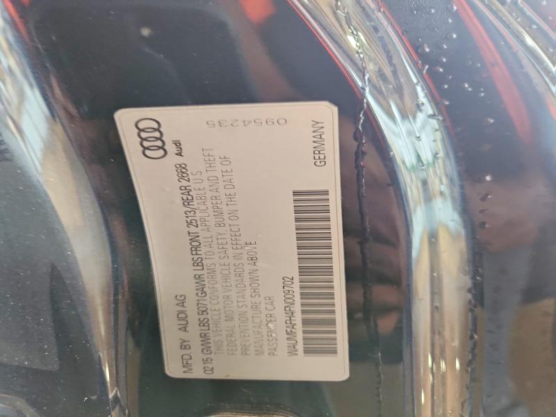 2015 Audi A5 მანქანა იყიდება აუქციონზე, vin: WAUMFAFH4FN009702, აუქციონის ნომერი: 55164186