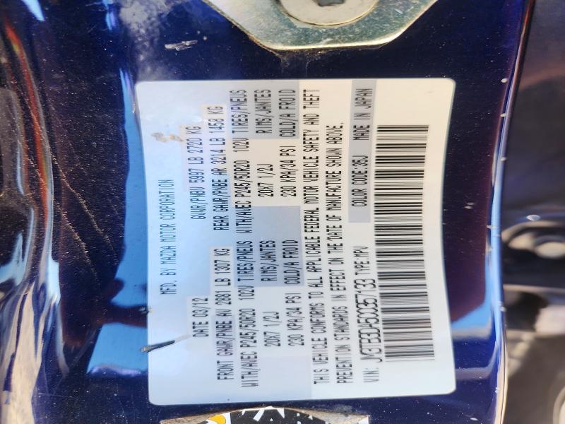 Aukcja sprzedaży 2012 Mazda Cx-9, vin: JM3TB3DA5C0357133, numer aukcji: 52544116