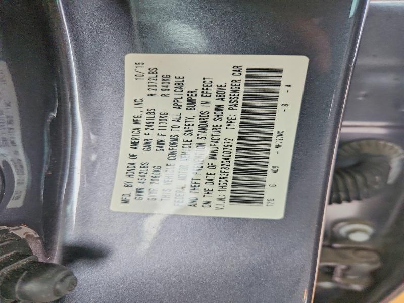 Aukcja sprzedaży 2016 Honda Accord, vin: 1HGCR3F82GA007572, numer aukcji: 52691266