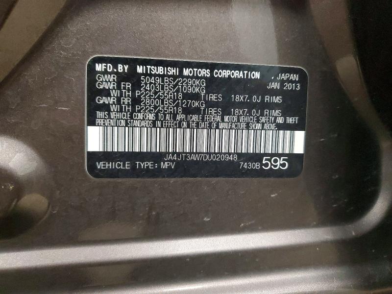 Продаж на аукціоні авто 2013 Mitsubishi Outlander, vin: JA4JT3AW7DU020948, номер лоту: 52427096