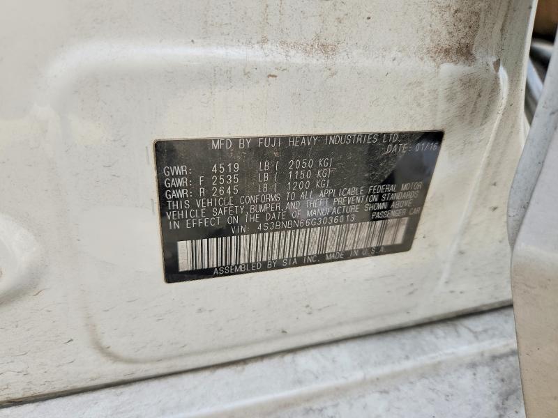 54617906 :رقم المزاد ، 4S3BNBN66G3036013 vin ، 2016 Subaru Legacy مزاد بيع