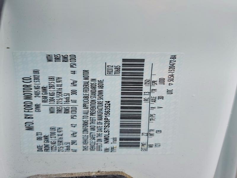 52866286 :رقم المزاد ، NM0LS7S28P1563524 vin ، 2023 Ford Transit Connect مزاد بيع