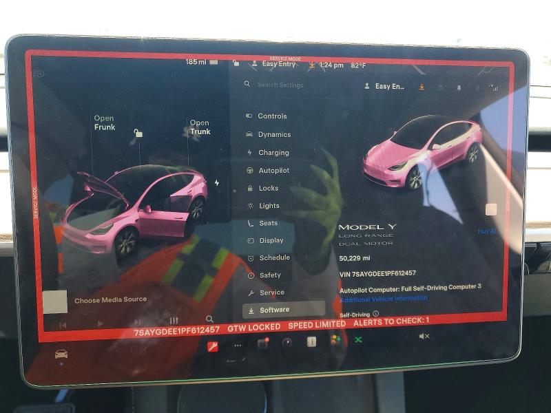Продажа на аукционе авто 2023 Tesla Model Y, vin: 7SAYGDEE1PF612457, номер лота: 52431076