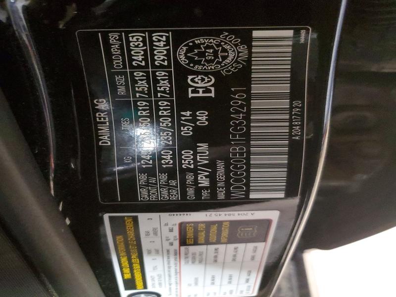 Продажа на аукционе авто 2015 Mercedes-benz Glk, vin: WDCGG0EB1FG342961, номер лота: 53015216
