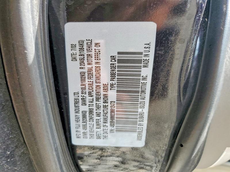54877696 :رقم المزاد ، 4S3BH686236612473 vin ، 2003 Subaru Legacy مزاد بيع