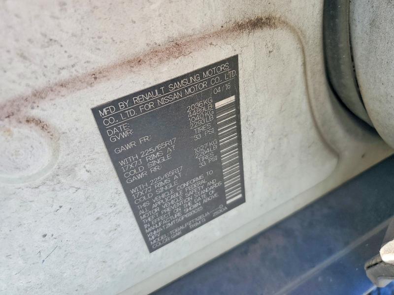 54135876 :رقم المزاد ، KNMAT2MT5GP693015 vin ، 2016 Nissan Rogue مزاد بيع