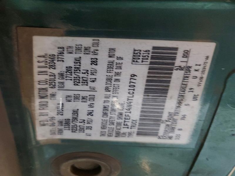 52832796 :رقم المزاد ، 1FTEF14N4TLC10779 vin ، 1996 Ford F150 مزاد بيع
