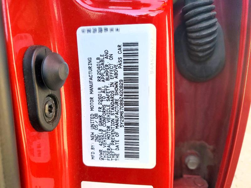 52405246 :رقم المزاد ، 5Y2SM67089Z420829 vin ، 2009 Pontiac Vibe مزاد بيع