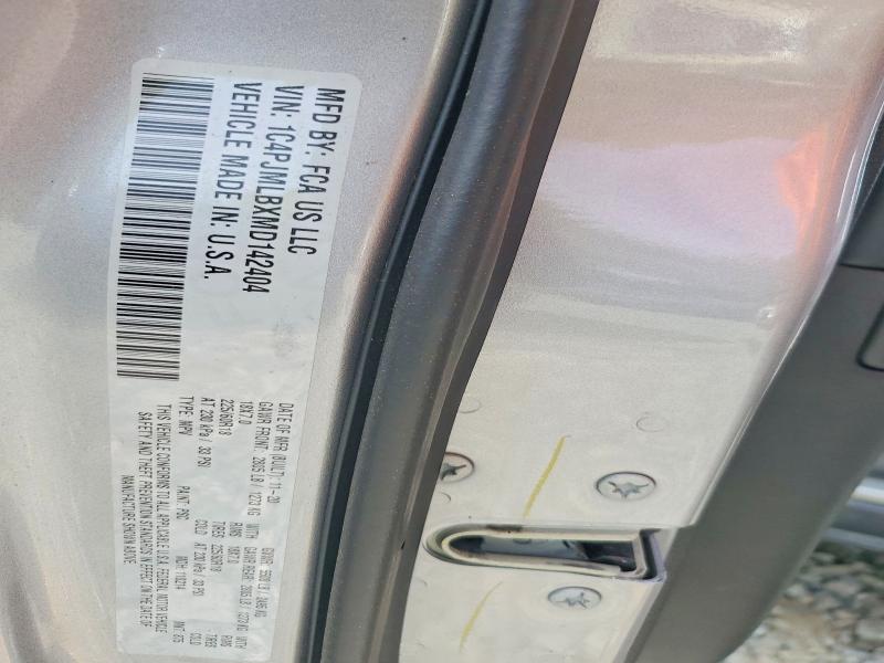 Aukcja sprzedaży 2021 Jeep Cherokee, vin: 1C4PJMLBXMD142404, numer aukcji: 53974206