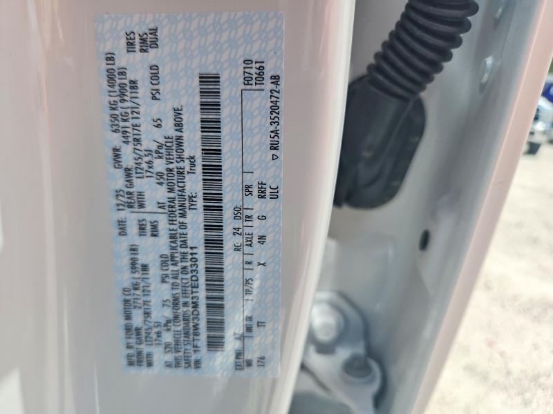 Продажа на аукционе авто 2026 Ford F350, vin: 1FT8W3DM3TED33011, номер лота: 53537376